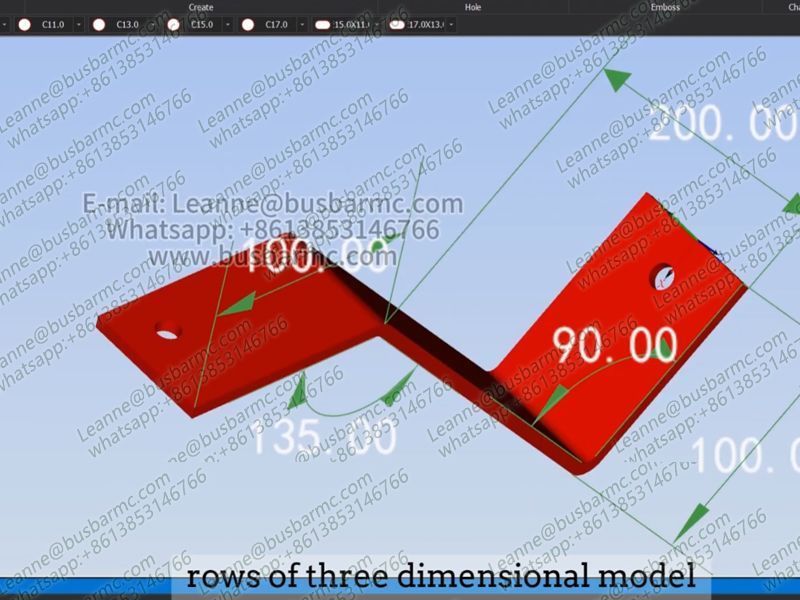 copper busbar bending machine