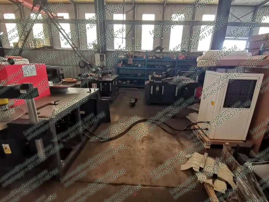 three-station busbar processing machine